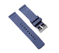 SRTYDCUR Correa de reloj repuesto lona nailon liberación rápida for hombres y mujeres, correa tela deportiva(Blue,20mm)