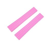 SRTYDCUR Correa de reloj silicona 18 mm y 19 compatible con correa Patek Philippe for mujer Aquanaut 5067A hebilla plegable(Pink,18mm,Without Buckle)