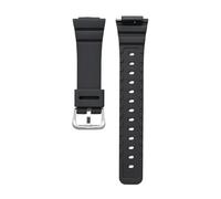 SRTYDCUR Correa de resina compatible con Casio Gshock GMA-S2100 BA-3A/2A2/4A/7A/1A/SK-1 GA-2100/2110A. deportiva TPU liberación rápida(Black-silver clasp)