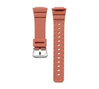 SRTYDCUR Correa de resina compatible con Casio Gshock GMA-S2100 BA-3A/2A2/4A/7A/1A/SK-1 GA-2100/2110A. deportiva TPU liberación rápida(Red-silver clasp)