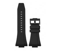 SRTYDCUR Correa de silicona caucho 11 mm y 12 compatible con Tissot PRX Series Super Player T137.407/T137.410, correa reloj original liberación rápida for hombre mujer(Black02,12mm)