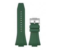 SRTYDCUR Correa de silicona caucho 11 mm y 12 compatible con Tissot PRX Series Super Player T137.407/T137.410, correa reloj original liberación rápida for hombre mujer(Green01,11mm)