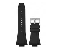 SRTYDCUR Correa de silicona caucho 11 mm y 12 compatible con Tissot PRX Series Super Player T137.407/T137.410, correa reloj original liberación rápida for hombre mujer(Black01,11mm)