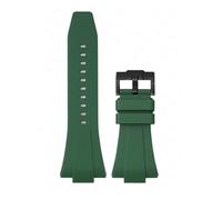SRTYDCUR Correa de silicona caucho 11 mm y 12 compatible con Tissot PRX Series Super Player T137.407/T137.410, correa reloj original liberación rápida for hombre mujer(Green02,12mm)