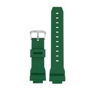 SRTYDCUR Correa de silicona compatible con Casio G-Shock GM-2100 GM-S2100 GA-2100 GM-5600/GA5600, accesorios for relojes deportivos for hombre(Green silver)