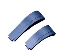 SRTYDCUR Correa de silicona de 20 mm compatible con Rolex, accesorios compatibles con Daytona Submariner DEEPSEA GMT Oyster, pulsera de repuesto for hombre.(Blue)