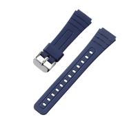 SRTYDCUR Correa de silicona suave de 18 mm compatible con CASIO F91W W-800H, W800H, SGW400, F91W, F84, F105/108, A158/168, AE1200/1300, pulsera for hombre.(Blue)