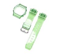 SRTYDCUR Correa protectora de reloj compatible con Casio G-Shock DW-5600, DW-5000, GW-M5610 y GLX-5600. silicona transparente(Light green,5600 series)