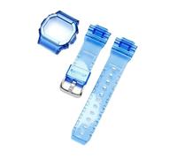 SRTYDCUR Correa protectora de reloj compatible con Casio G-Shock DW-5600, DW-5000, GW-M5610 y GLX-5600. silicona transparente(Dark blue,5600 series)