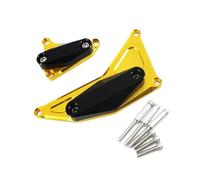 SRTYDCUR Protector de Motor CNC for Motocicleta, Cubierta Izquierda Derecha, Almohadilla Protectora contra choques Compatible con BMW S 1000 R/RR/XR HP4 14-17(Gold)