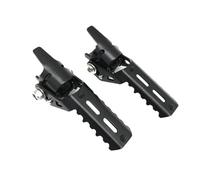 SRTYDCUR Reposapiés Delanteros Plegables for Motocicleta, Abrazaderas de 22-25 mm, compatibles con BMW F800GS Adventure, S1000XR, F750GS, F850GS, C400X y C400GT.(Black)