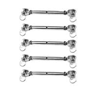 SRTYDCUR Tensor De Mordaza De Cuerpo Cerrado For Cestas De Flores Con Tornillos M5, M6, M8, M10, M12 Y M16 For Tensar Cables Y Cuerdas. Acero Inoxidable 304 Resistente.(5 Pcs,M6)