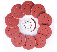 Sruhrak 100 Piezas Disco de Lija 1000 Grano, 125 mm Redondas Papel de Lija 8 Agujeros Hojas de Lija para Lijadora Orbital Excéntrica