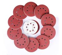 Sruhrak 100 Piezas Disco de Lija 400 Grano, 125 mm Redondas Papel de Lija 8 Agujeros Hojas de Lija para Lijadora Orbital Excéntrica