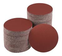 Sruhrak 100 Piezas Papel de Lija 180 Grano, 125 mm Redondas Disco de Lija No Agujeros Hojas de Lija para Lijadora Orbital Excéntrica