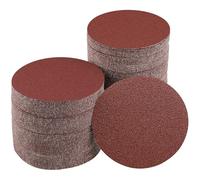 Sruhrak 100 Piezas Papel de Lija 60 Grano, 125 mm Redondas Disco de Lija No Agujeros Hojas de Lija para Lijadora Orbital Excéntrica