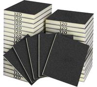 Sruhrak 18 Taco Lija Grano 120, Bloques Esponja de Lijas Flexible, Taco Abrasivo de Lijado Manual para Lijar a Mano de Grano Taco Abrasivo para Madera Metal Cocina Muebles