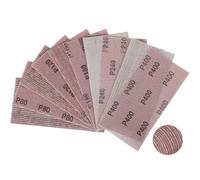 Sruhrak 25 Piezas Papel de Lija, Malla de Lijado 115x230mm Discos de Lijado Grano 80/120/180/240/400 para Lijadora de Paneles de Yeso Lijadora Orbital Aleatoria