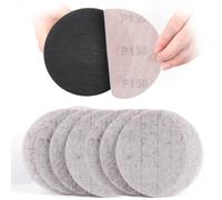 Sruhrak 50 Piezas Papel de Lija, Malla de Lijado 125mm Discos de Lijado Grano 150 para Lijadora de Paneles de Yeso Lijadora Orbital Aleatoria