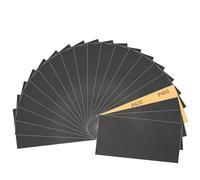 Sruhrak 93x230mm Papel de Lija Resistente al Agua, 30 Piezas de Lija para Uso en Húmedo y en Seco, Grano 400, para Trabajar la Madera, Desincrustar Metales y Preparar Superficies.