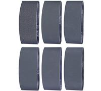 Sruhrak Banda de Lija 100 X 915mm- 12 Unidades Correas de Lijado de Carburo de Silicio 2 X 60/120/240/400/600/800 Granos de Carburo de Silicio de Alto Rendimiento para Trabajar Con Metales