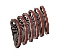 Sruhrak Bandas de Lija 10 x 330 mm - 8 de Cada Uno de Granos 40/60/80/120/180/240 Lijado Correas Para Lijar y Pulir Con Lijadora de Banda Portátil (48 UNIDADES)
