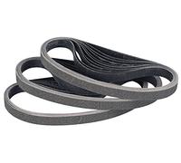 Sruhrak Bandas de Lija 10 x 330mm-30 Unidades 60 Grano Correas de Lijado de Carburo de Silicio-Abrasivos de Carburo de Silicio de Alto Rendimiento para El Afilado de Cuchillos y El Trabajo Con Metales