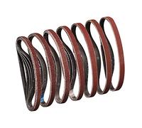 Sruhrak Bandas de Lija 13 x 457 mm - 5 de Cada Uno de Granos 40/60/80/120/180/240/320 Lijado Correas Para Lijar y Pulir Con Lijadora de Banda Portátil (35 UNIDADES)