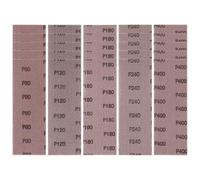 Sruhrak tiras de lijado de malla 80 x 230mm，25 piezas de malla de lijado profesional con grano 80/120/180/240/400, para lijado manual, lijadoras orbitales y bloque de lijado manual.