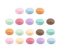 Srup 18 piezas mini Macaron caja de almacenamiento, caja de almacenamiento macaron colorida, mini macaron cajas pequeñas para joyas, adecuado para Guardar Pastillas, Joyas (9 Colores)