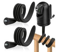 Srup 2 Piezas Montaje Giratorio Flexible para Cámara, Soporte para Monitor de bebé, Flexibles de Giro para Cámara compatibles, con Tornillo 1/4", Compatible con Mayoría de Vigilabebés, para Cuna Mesa