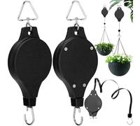 Srup Planta de Polea Retráctil, Cesta de Flores Colgante, Colgador Ajustable de Polea