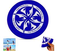 SRV Hub 1 disco volador suave azul, fácil de atrapar, juguete ligero para perros, plegable, skimmers para niños y adultos, actividades de juego divertidas al aire libre, disco volador suave de 17 cm