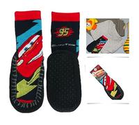 SRV Hub - Calcetines con licencia para niños con personajes impresos para niños a partir de 3 años - Calcetines antideslizantes, Cars Black (calcetines antideslizantes), 1 Year Plus