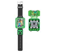 SRV Hub Minecraft - Reloj digital educativo - Reloj inteligente LED para niños con 5 divertidos juegos de aprendizaje, temporizador, alarma, cronómetro, 10 caras de reloj, correa de silicona azul - A