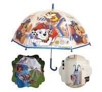 SRV Hub Paraguas de cúpula de PVC para niños, cómodo paraguas de campana para niños, paraguas resistente al viento para niñas y niños, mantiene a los atletas jóvenes secos y felices de 3 a 7 años, Paw