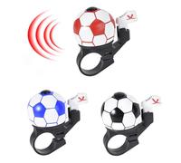 Srvauyea 3 Piezas Timbre Bicicleta, Timbre de Bicicleta para Niños y Adultos, Fútbol Timbre Bici, Bocina Bicicleta con Sonido Fuerte, Timbre para Bicicleta para la Mayoría de Manillar de Diámetro 22mm