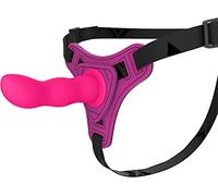 -SRVNT Cønsøladør Prøductøs Del Śéxø Juguetes de Silicona Usables con Cinturïn sin Tirantes Ajustable para Mujeres Parejas Real Feel Touch Impermeable Varita Su/Rosado/12.5Cm