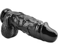 -SRVNT Cönsölädörës Pẹnẹ Cộck Dildộ Mujer Gordo para el Clítörïs Cönsölädör Sëxüäl para Mujeres Realistas Negro Pënë Realista Mujer Vëntösä Estïmülädör Anälës Püntö G Vägïnäl Dïldö Silicona