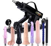 -SRVNT Sěx Máquinas Automáticas para Mujer Pareja, Śexhine Empuje Ajustable con 8 Accesorios, Maquina Śexừal con Coñsolådør para Púnto Ġ Vaĝinàl Y Juègo Ānal