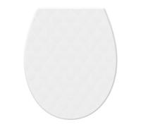 SRWOHS PRO - Asiento de inodoro en forma de O de cierre suave, asiento de polipropileno de liberación rápida con elevador de tapa, bisagras antideslizantes ajustables, fácil de limpiar, ajuste