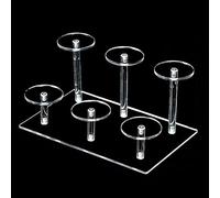 Srwoyze Expositor Metacrilato Transparente, Soporte de Exhibición de Acrílico Perfumero Elevador Escalonado Expositor Perfumes Vitrina Expositora para Colecciones Magdalenas Perfumes, 1 Piezas