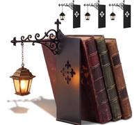 SRXY 2026 Mini Bookshelf Lamp,Library Lantern-Decorative Bookshelf Lighting, Reading Book Shelf Lamp Lights Between Books For Bookworms Or Study Reading Corner Home Library (3PCS-A)