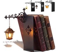 SRXY 2026 Mini Bookshelf Lamp,Library Lantern-Decorative Bookshelf Lighting, Reading Book Shelf Lamp Lights Between Books For Bookworms Or Study Reading Corner Home Library (3PCS-D)