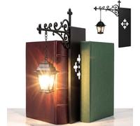 SRXY Library Lantern Mini Bookshelf Lamp,Library Lantern-Decorative Bookshelf Lighting, Reading Book Shelf Lamp Lights Between Books For Bookworms Or Study Reading Corner Home Library (1PCS)