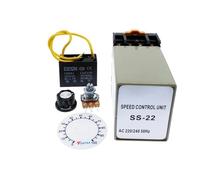 SS-22 AC 220V/240V 50Hz 0-100 RPM Interruptor de control de velocidad del motor + potenciómetro de 20K Ohm