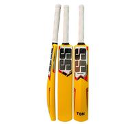 SS Acc0224 Plastic Cricket Bat For Kids (Yellow, Size -0) | Lightweight | Free Cover | Ready to Play| Ideal For Tennis Ball