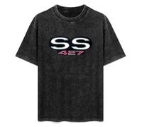SS Muscle Car 427 Big Block V8 Engine Garage Men's T-Shirt Unisex Black Cotton Hip Hop Print tee Shirts XXL