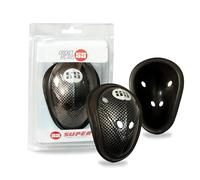 SS Super Poly Plastic Pro Abdominal Cricket Pad (Negro, tamaño: Hombre) | Ultimate Comfort Soft Feel | Superior Shock Absorption