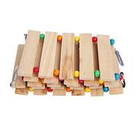 SS Wood Chicken Swing, Wood Chicken Ladder, Chicken Coop Swing Toys, Perch Ladder, Chicken Coop Toy for Birds Poultry Rooster Chicks, Pet Parrots (Large Size (37.4 X 18.9 X 6.7in))